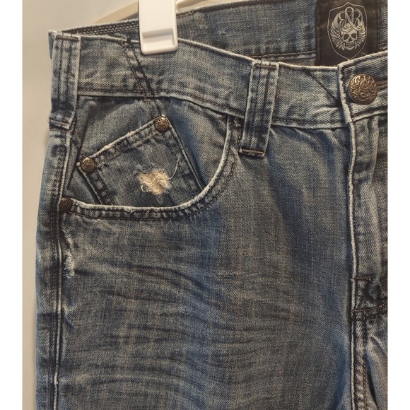 Rock & Republic Mens Distressed Medium Wash Denim Jeans Size 36×30 - Picture 4 of 13